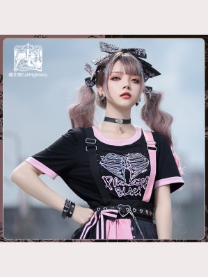 Black Berry Bear Lolita Style Tee by Cat Highness (CH41)